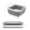 Wakeman Collapsible Wash Basin - 9L Portable Sink with Drain for Camping by Wakeman Gray 75-CMP1158 - alternate 6